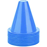 Jinxuny 10 Piezas Conos de fútbol Cono de Entrenamiento de fútbol plástico Interior al Aire Libre Juegos de Cono de…